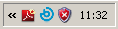 BJ icon in taskbar.